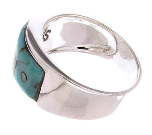 Multicolor Native American Pueblo Design Ring Size 7-1/2 JW65748